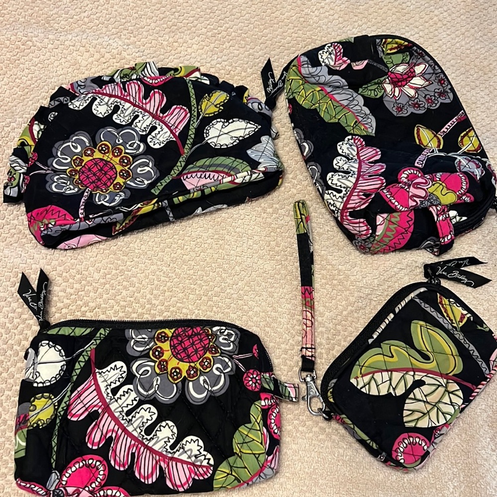 Vera Bradley-wristlet and 3 cosmetic bags!!!